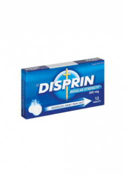 Disprin Regular Strength 300mg 12 Tablets